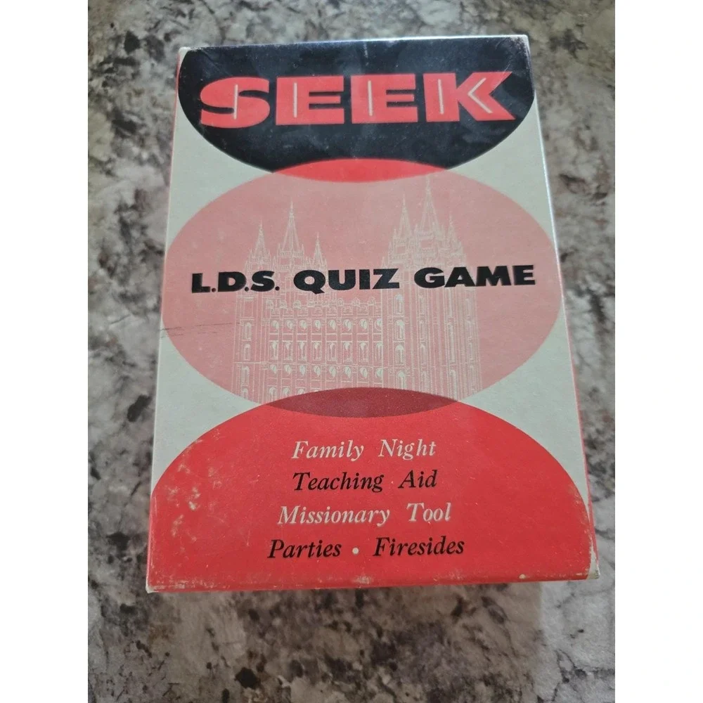 Vintage 1958 Seek LDS Quiz Game - Family Night - Teaching Aid Missionary Tool